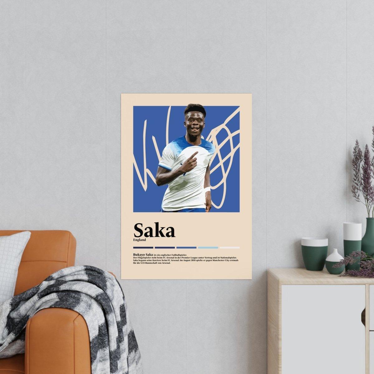 Bukayo Saka Fußball-Poster - TurnYouPosterTurnYouPosterA1Matt