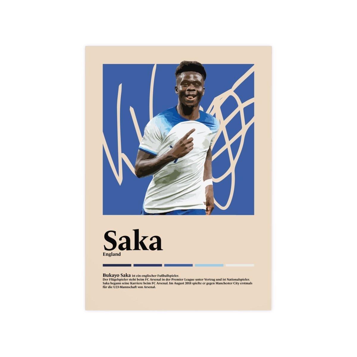 Bukayo Saka Fußball-Poster - TurnYouPosterTurnYouPosterA3Matt