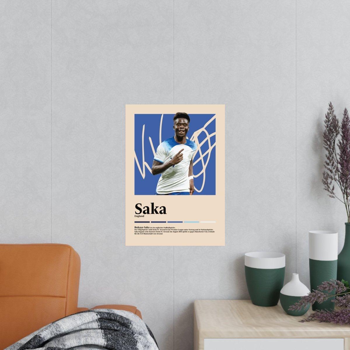Bukayo Saka Fußball-Poster - TurnYouPosterTurnYouPosterA3Matt