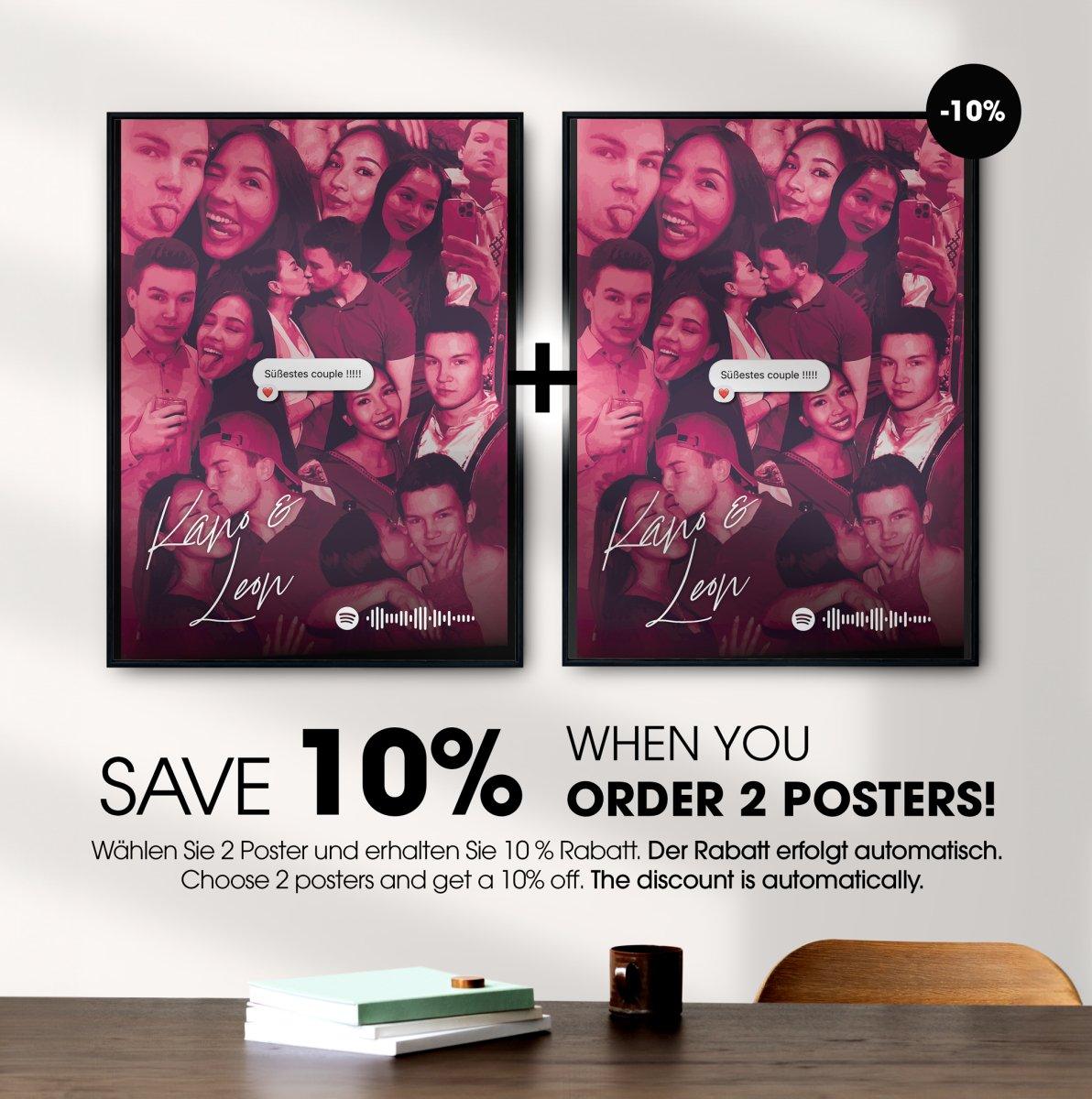 Dein Couple-Poster: Erstelle mit uns dein personalisiertes Beziehungs-Highlight! - TurnYouPosterTurnYouPosterA1 (59.4cm x 84.1cm)