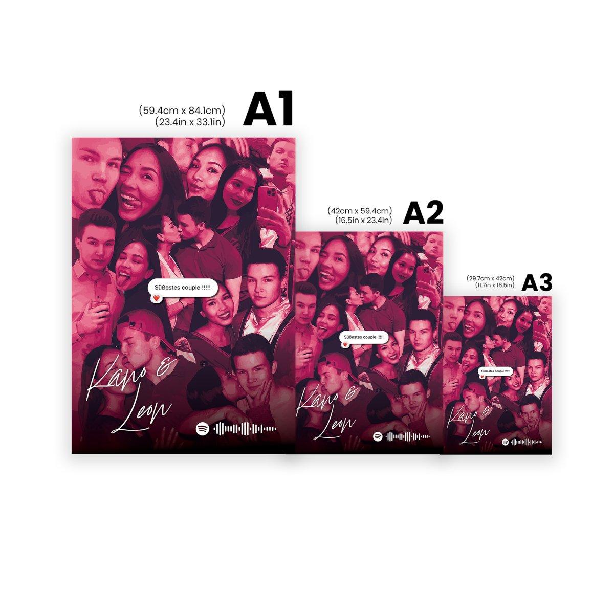 Dein Couple-Poster: Erstelle mit uns dein personalisiertes Beziehungs-Highlight! - TurnYouPosterTurnYouPosterA1 (59.4cm x 84.1cm)