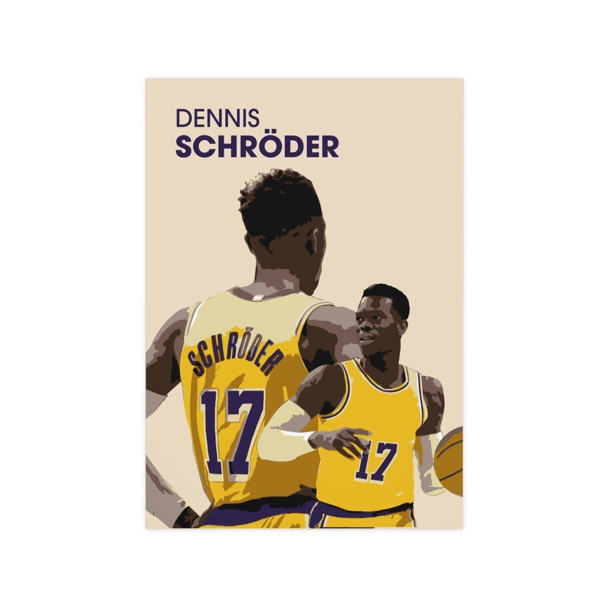 Dennis Schröder NBA 'Lakers' Basketball-Poster - TurnYouPosterTurnYouPoster23.3" x 33.1" (Vertical)Matte