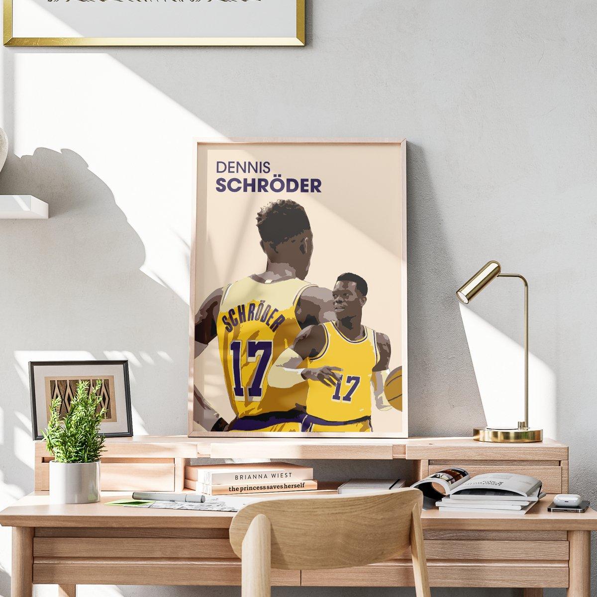 Dennis Schröder NBA 'Lakers' Basketball-Poster - TurnYouPosterTurnYouPoster23.3" x 33.1" (Vertical)Matte