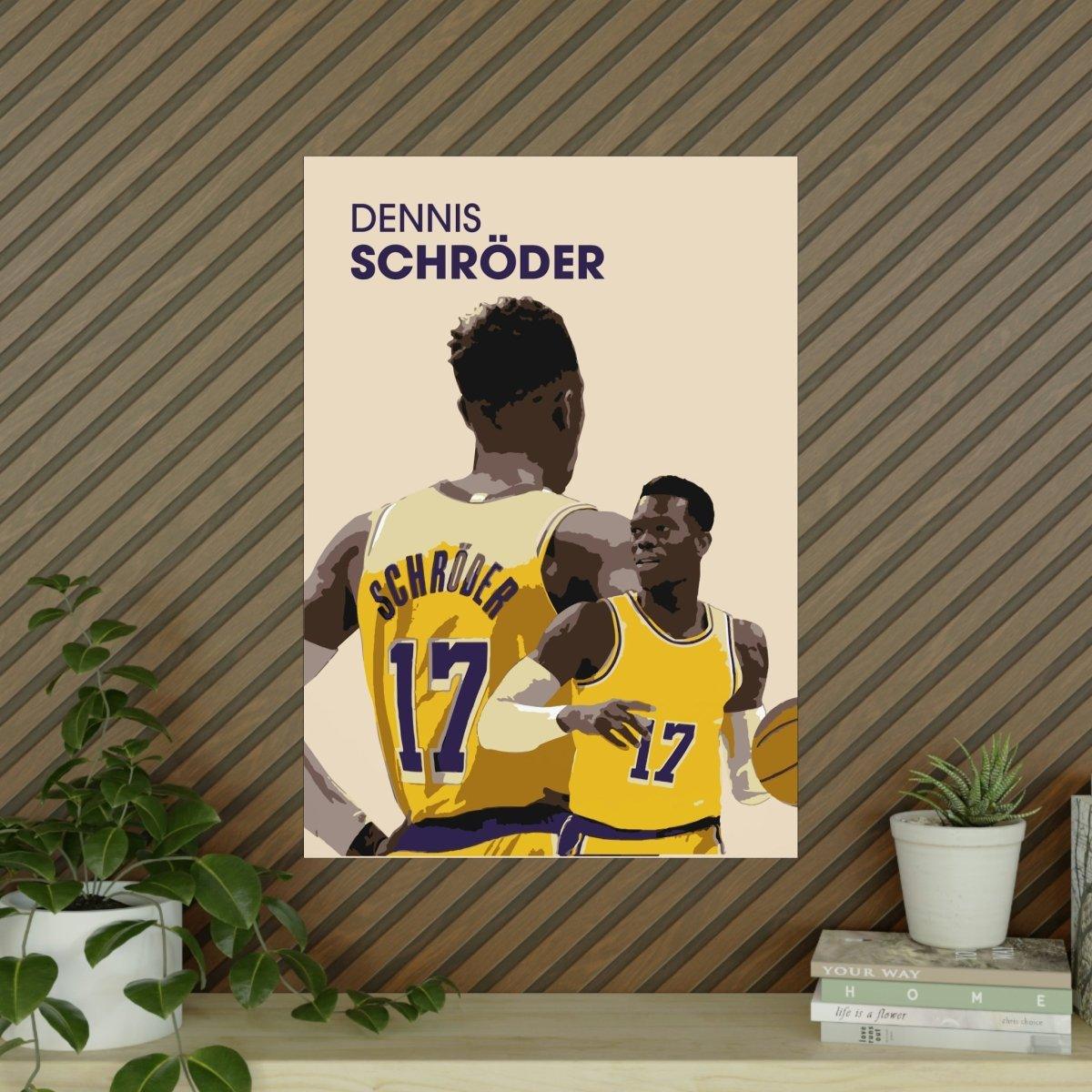 Dennis Schröder NBA 'Lakers' Basketball-Poster - TurnYouPosterTurnYouPoster23.3" x 33.1" (Vertical)Matte