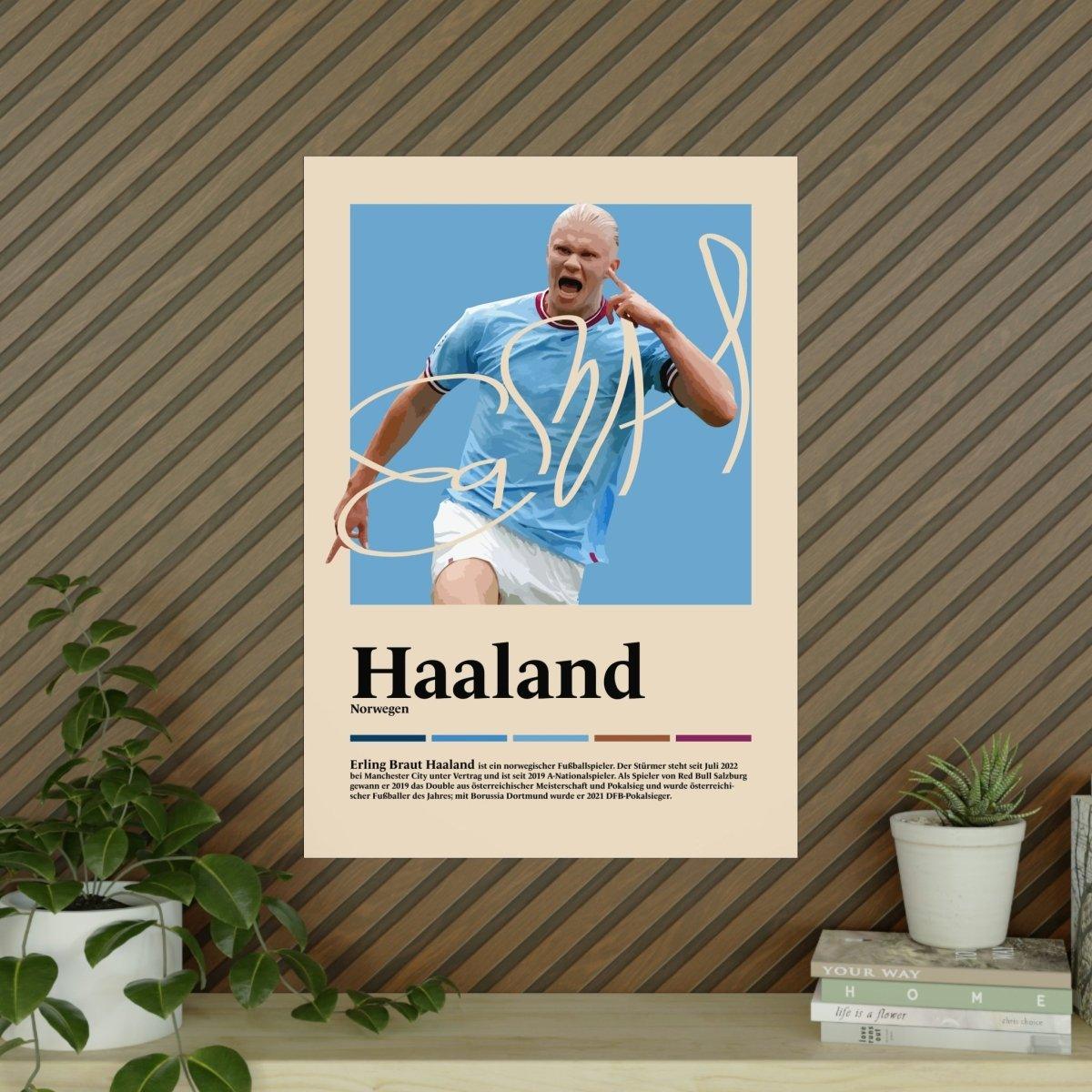 Erling Haaland Fußball-Poster - TurnYouPosterTurnYouPosterA1Matt