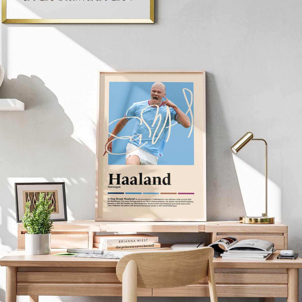Erling Haaland Fußball-Poster - TurnYouPosterTurnYouPosterA2Matt