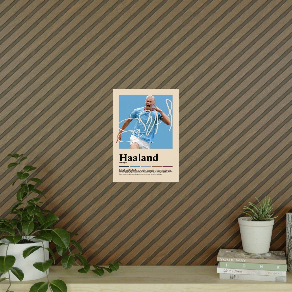Erling Haaland Fußball-Poster - TurnYouPosterTurnYouPosterA3Matt