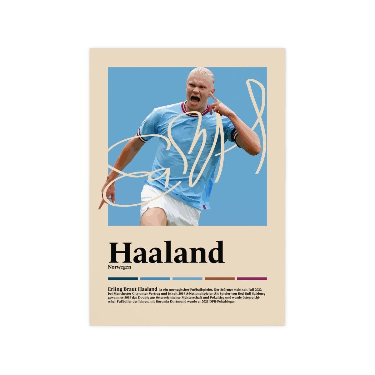 Erling Haaland Fußball-Poster - TurnYouPosterTurnYouPosterA3Matt