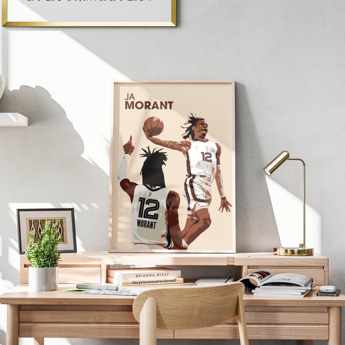 Ja Morant NBA 'Grizzlies' Basketball-Poster - TurnYouPosterTurnYouPosterA3Matt
