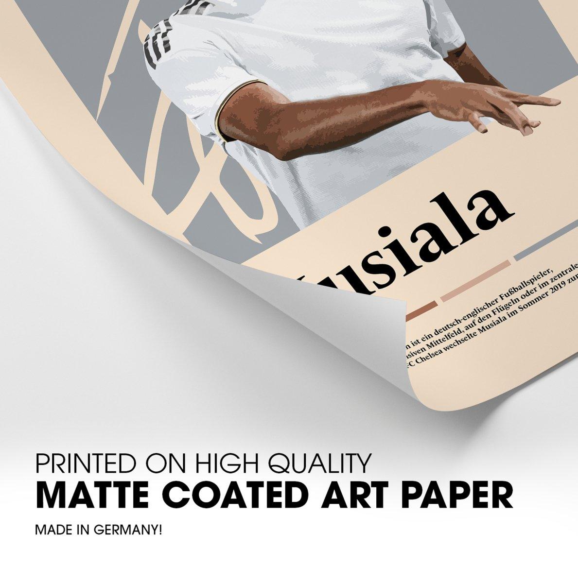 Jamal Musiala Fußball-Poster - TurnYouPosterTurnYouPosterA3Matt
