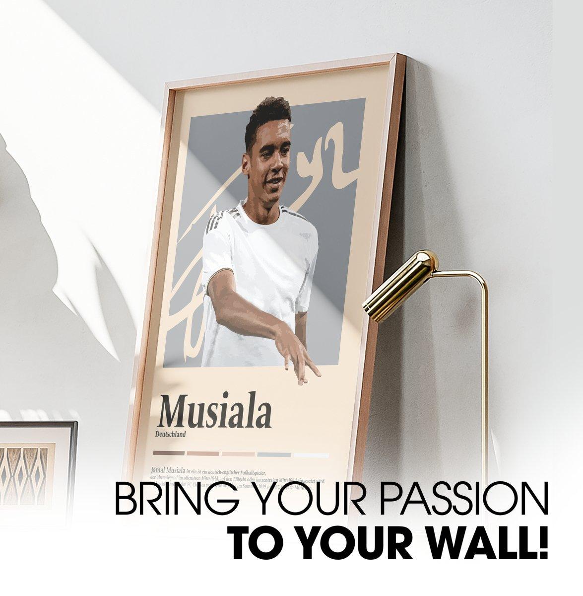 Jamal Musiala Fußball-Poster - TurnYouPosterTurnYouPosterA3Matt