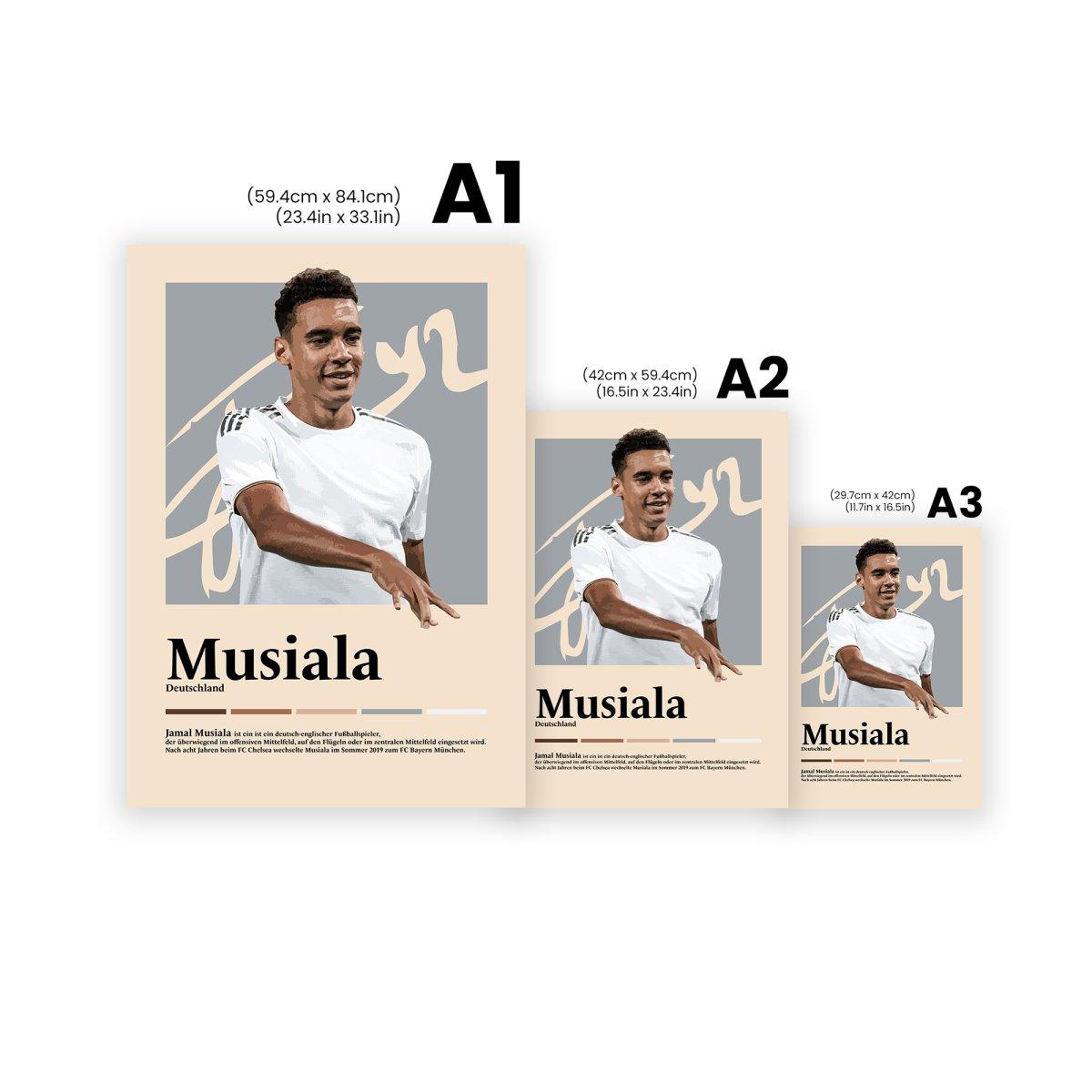 Jamal Musiala Fußball-Poster - TurnYouPosterTurnYouPosterA3Matt