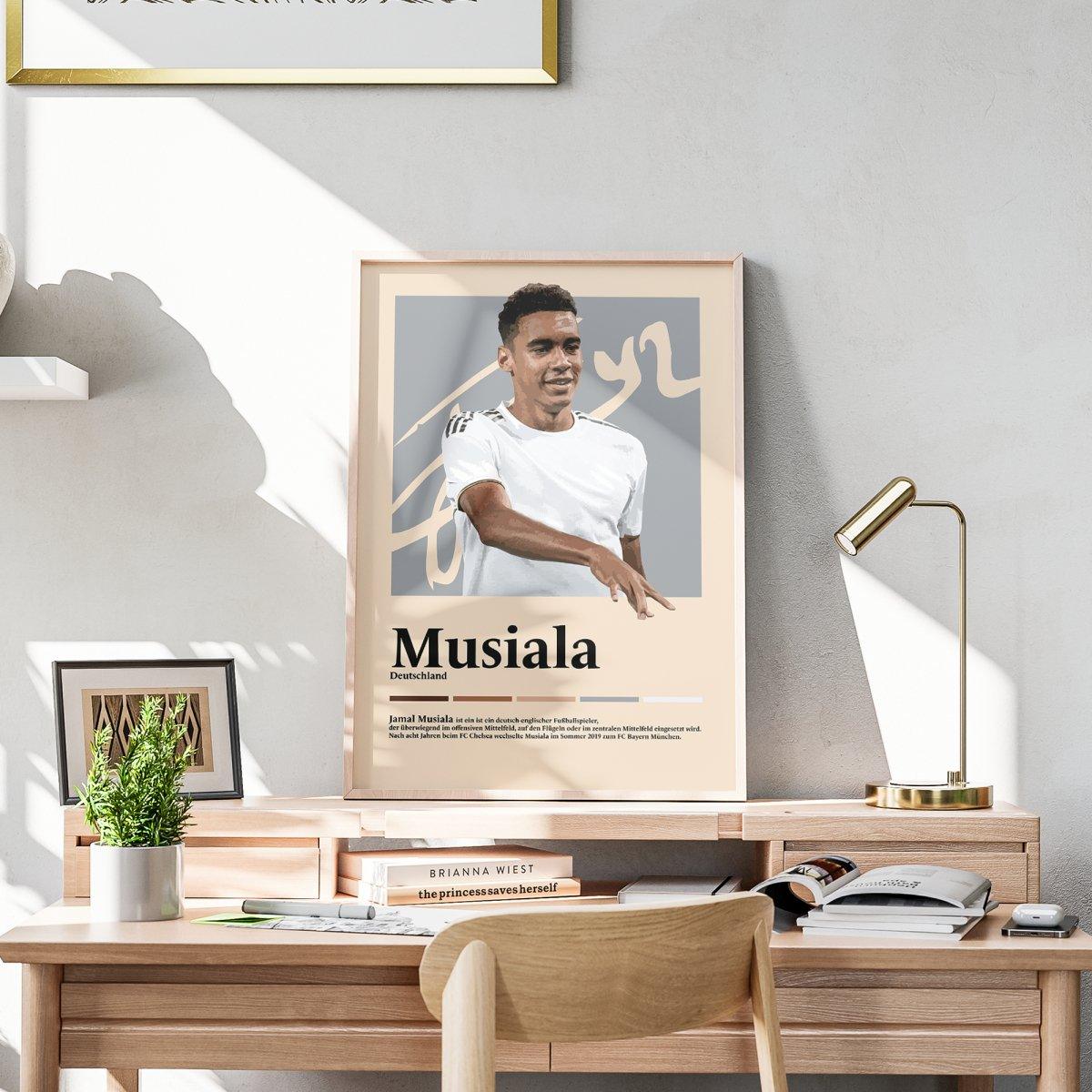 Jamal Musiala Fußball-Poster - TurnYouPosterTurnYouPosterA3Matt