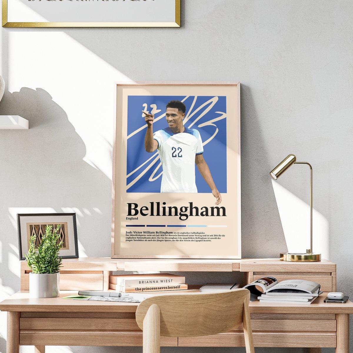 Jude Bellingham Fußball-Poster - TurnYouPosterTurnYouPosterA3Matt