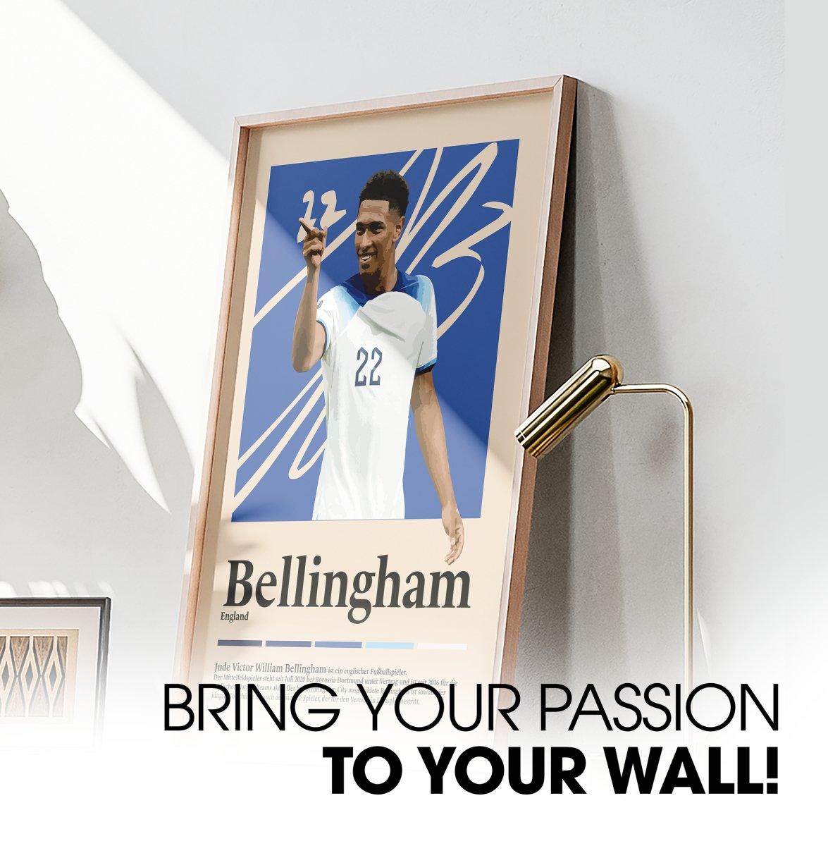 Jude Bellingham Fußball-Poster - TurnYouPosterTurnYouPosterA3Matt