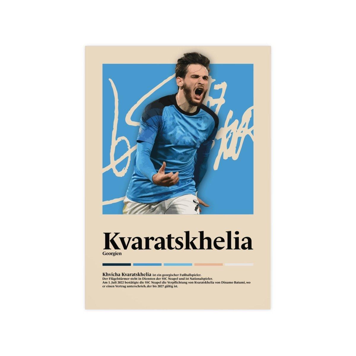 Khvicha Kvaratskhelia Fußball-Poster - TurnYouPosterTurnYouPosterA3Matt