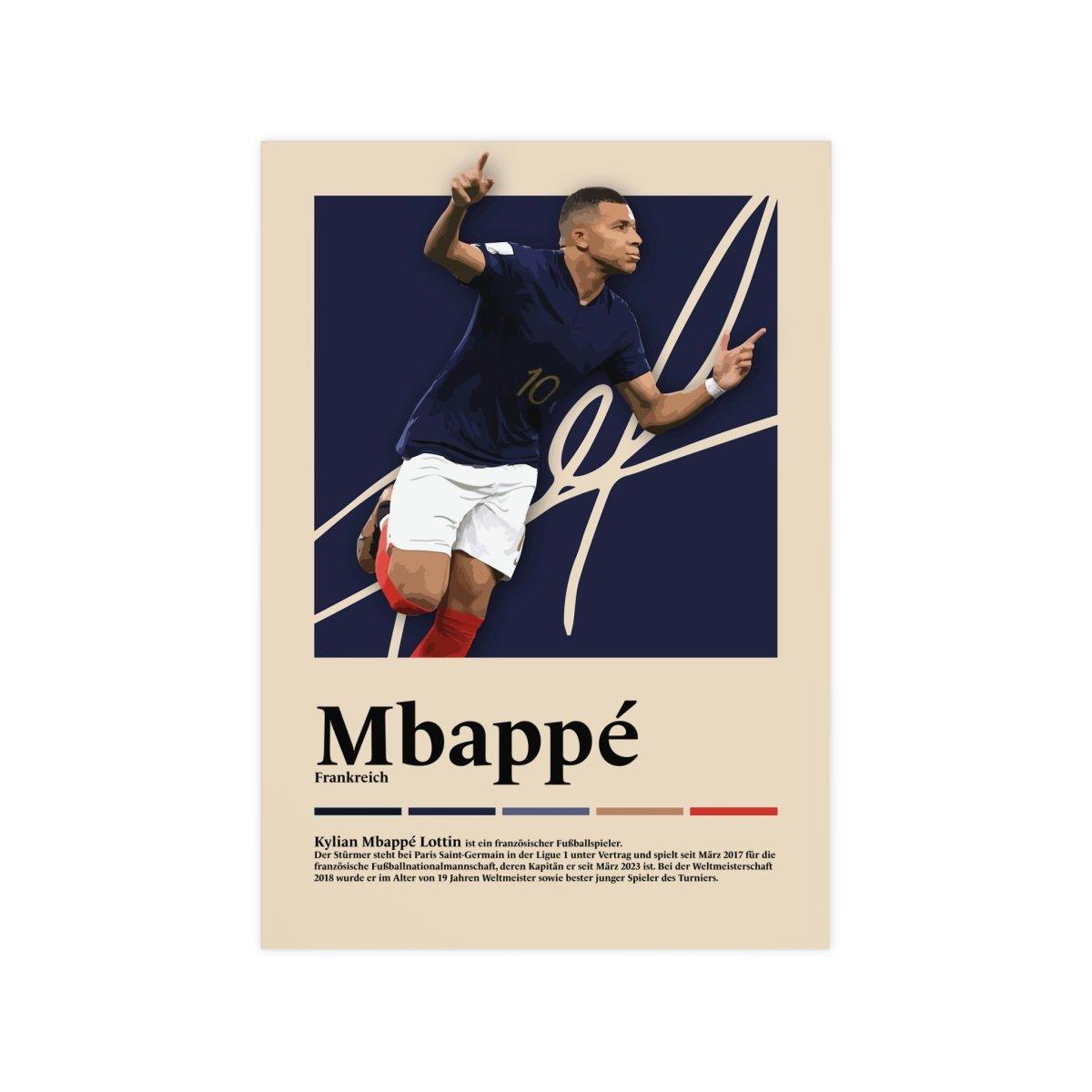 Kylian Mbappé Fußball-Poster - TurnYouPosterTurnYouPosterA3Matt