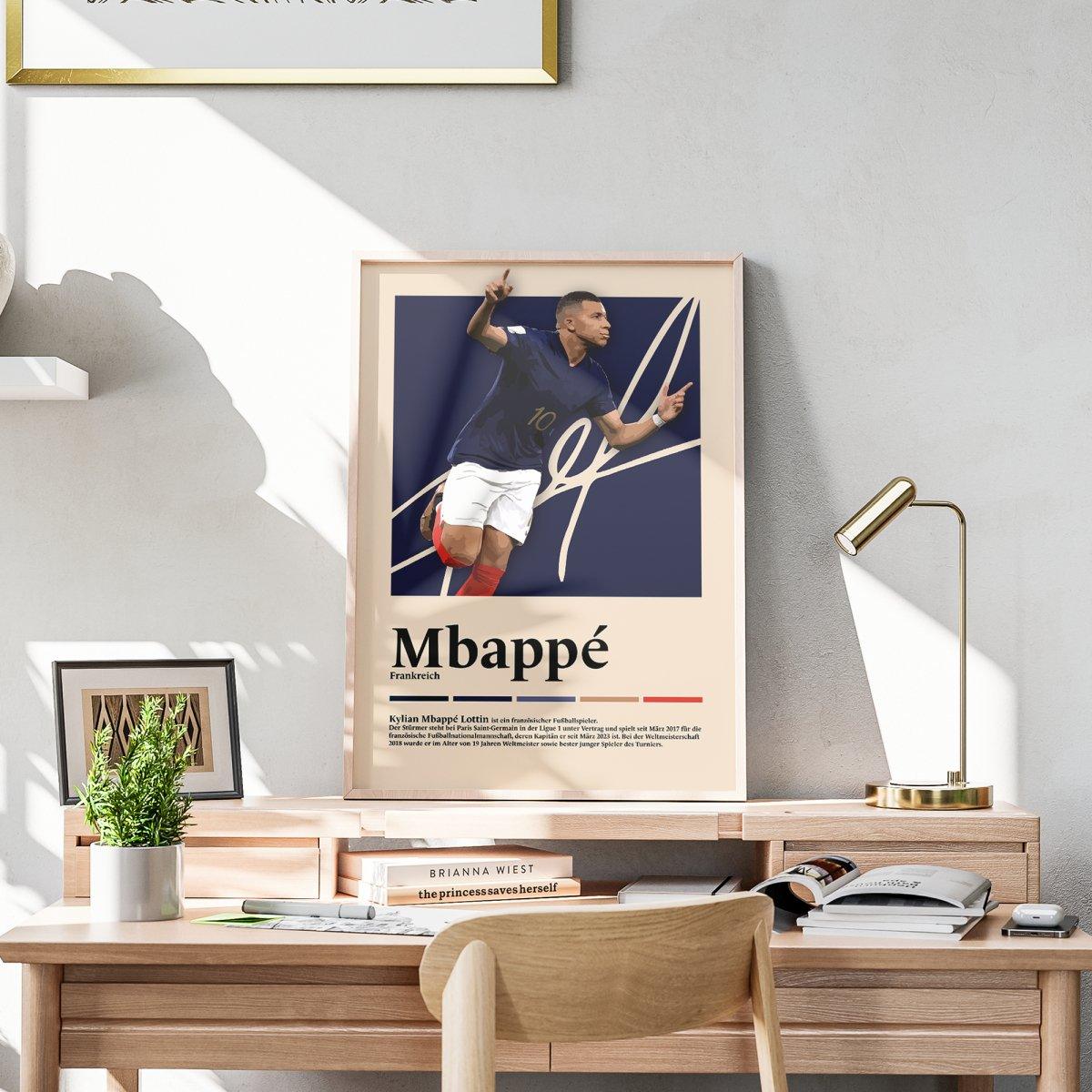 Kylian Mbappé Fußball-Poster - TurnYouPosterTurnYouPosterA3Matt