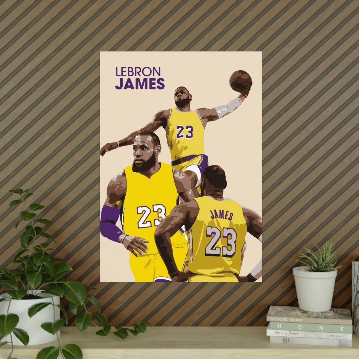 LeBron James NBA 'Lakers' Basketball-Poster - TurnYouPosterTurnYouPosterA1Matt