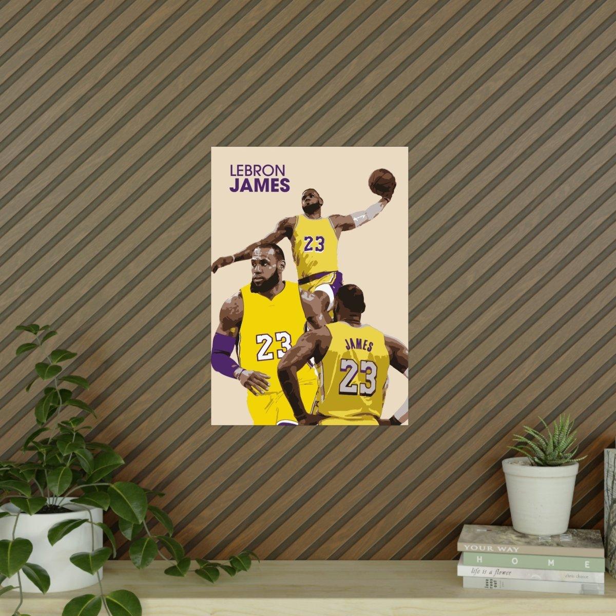 LeBron James NBA 'Lakers' Basketball-Poster - TurnYouPosterTurnYouPosterA2Matt