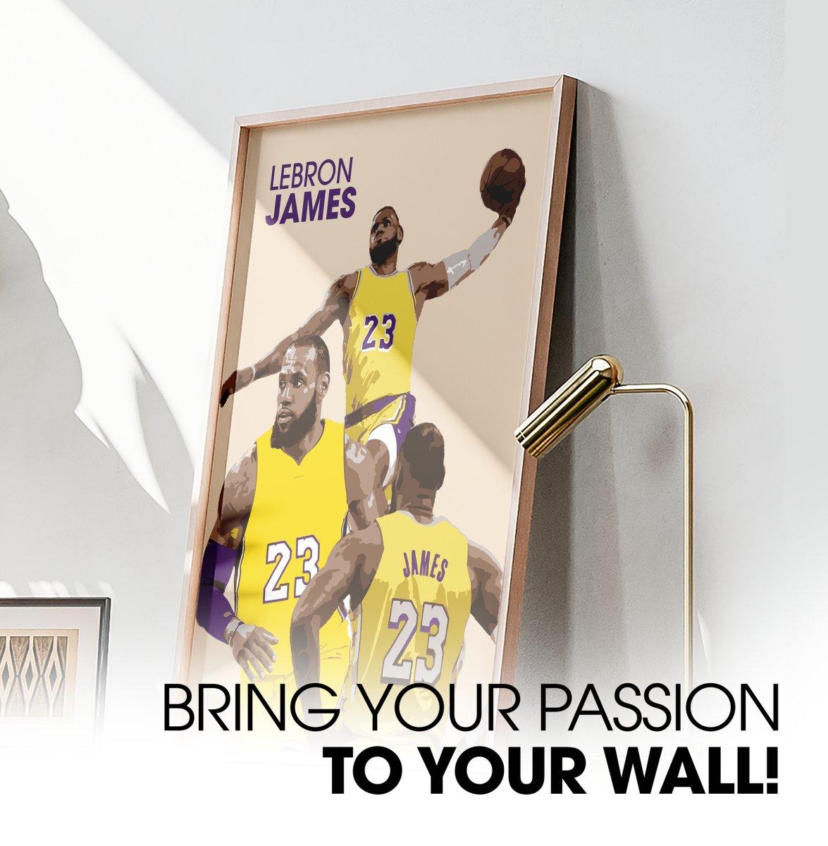 LeBron James NBA 'Lakers' Basketball-Poster - TurnYouPosterTurnYouPosterA3Matt