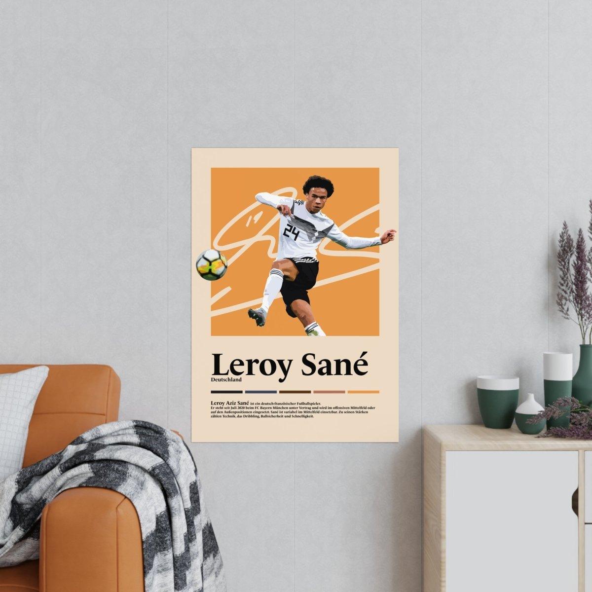 Leroy Sané Fußball-Poster - TurnYouPosterTurnYouPosterA1Matt