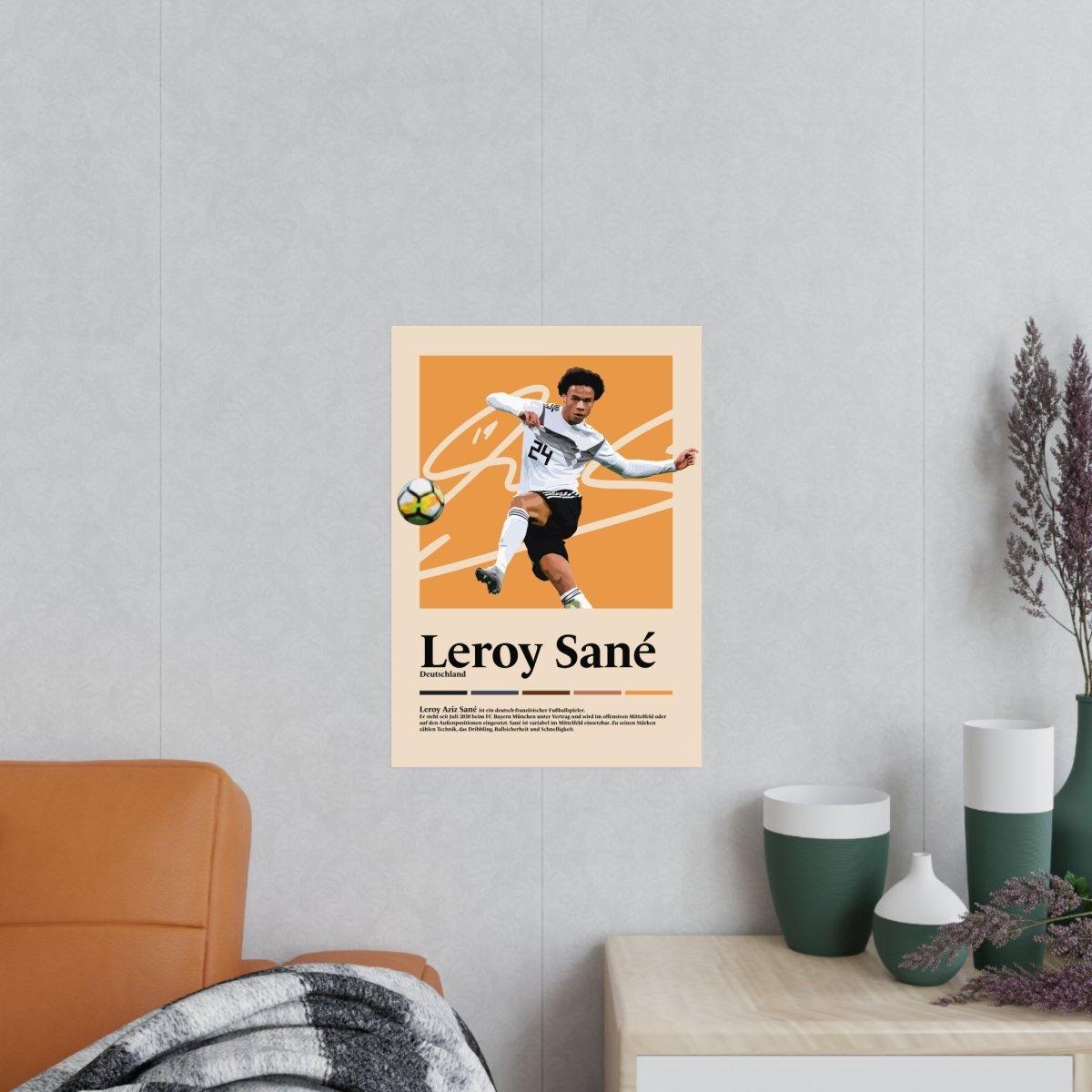 Leroy Sané Fußball-Poster - TurnYouPosterTurnYouPosterA3Matt