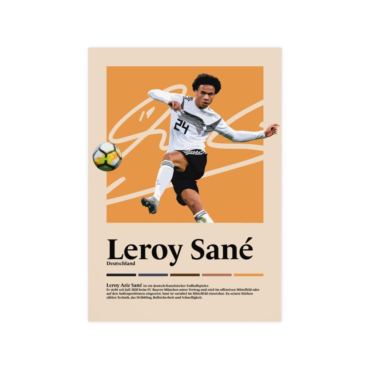 Leroy Sané Fußball-Poster - TurnYouPosterTurnYouPosterA3Matt