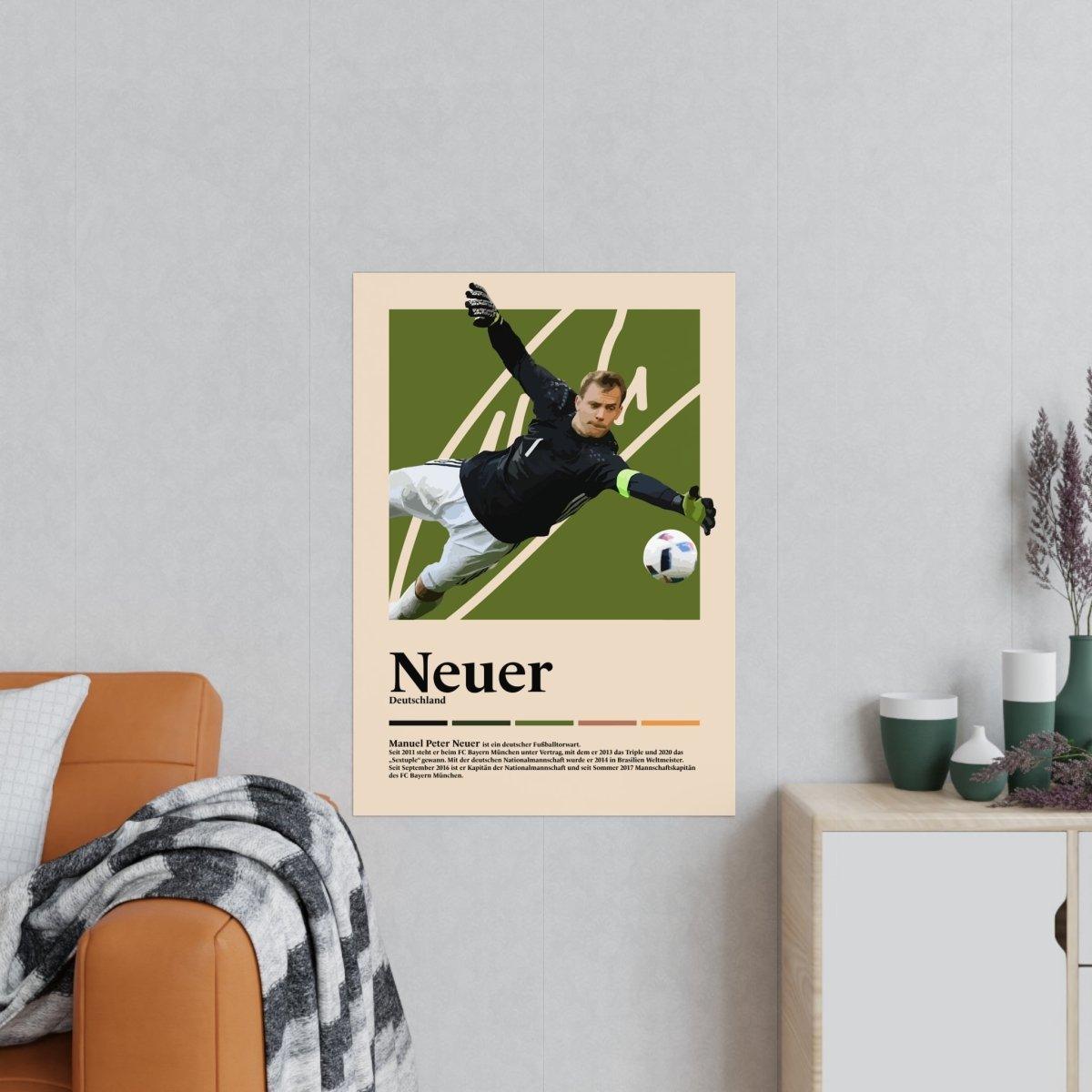 Manuel Neuer Fußball-Poster - TurnYouPosterTurnYouPosterA1Matt