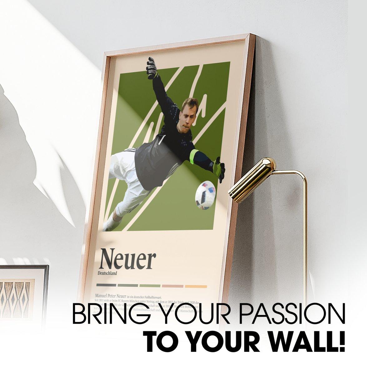Manuel Neuer Fußball-Poster - TurnYouPosterTurnYouPosterA3Matt