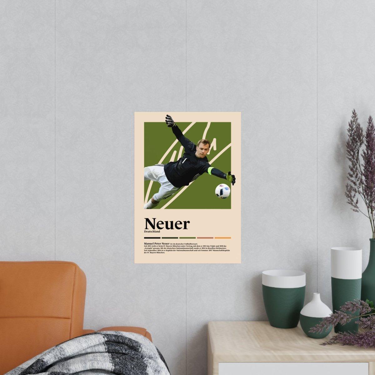 Manuel Neuer Fußball-Poster - TurnYouPosterTurnYouPosterA3Matt