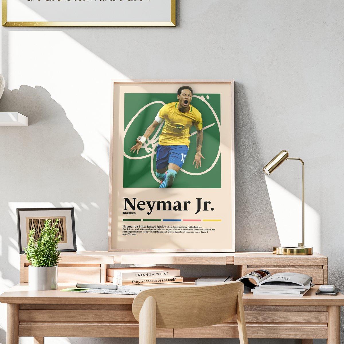 Neymar Jr. Fußball-Poster - TurnYouPosterTurnYouPosterA3Matt