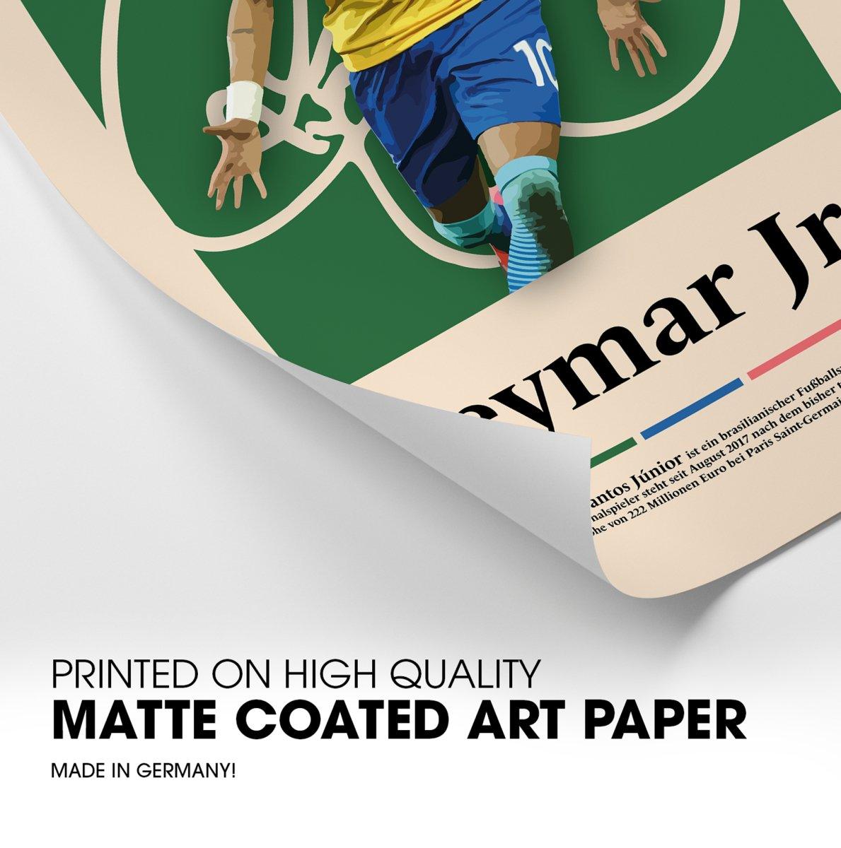 Neymar Jr. Fußball-Poster - TurnYouPosterTurnYouPosterA3Matt