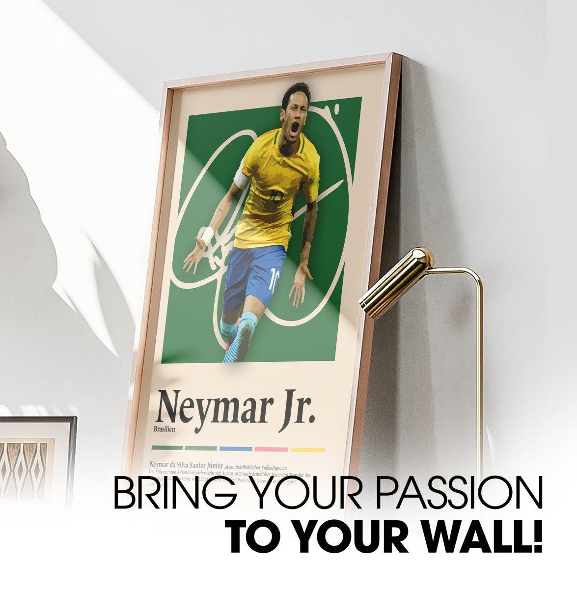 Neymar Jr. Fußball-Poster - TurnYouPosterTurnYouPosterA3Matt