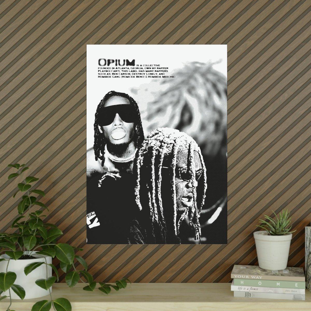 'Opium' inspiriertes Halftone-Poster - TurnYouPosterTurnYouPosterA1Matt