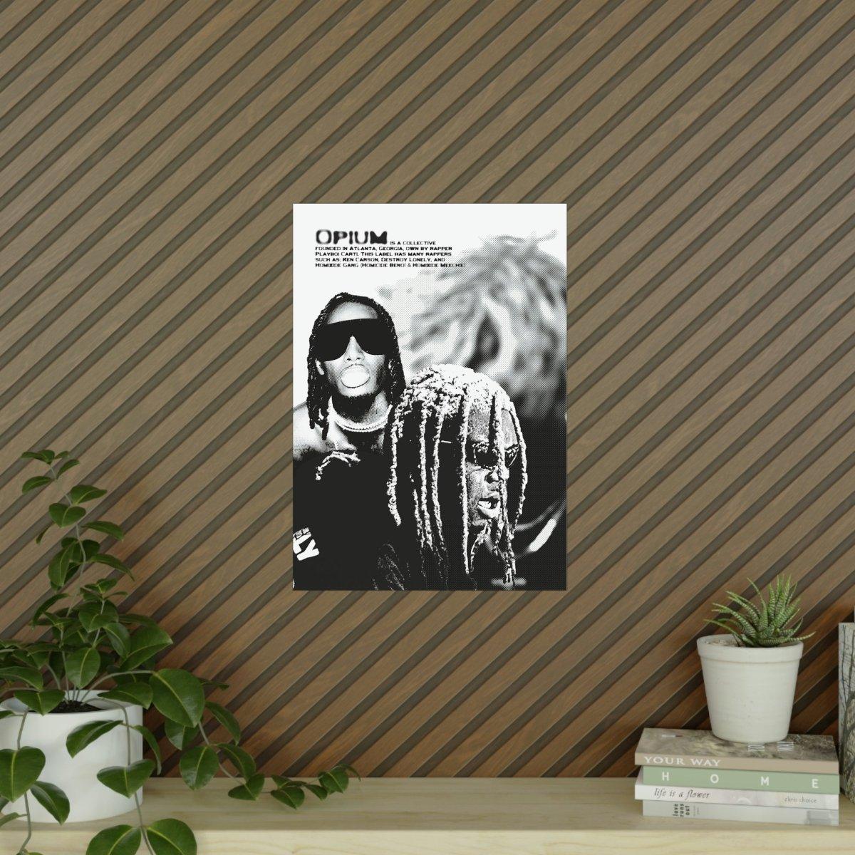 'Opium' inspiriertes Halftone-Poster - TurnYouPosterTurnYouPosterA2Matt