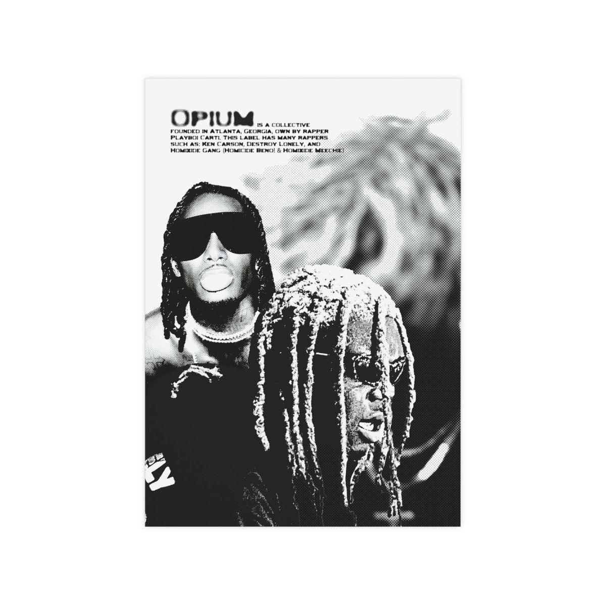 'Opium' inspiriertes Halftone-Poster - TurnYouPosterTurnYouPosterA3Matt