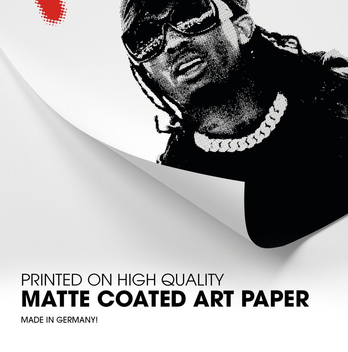 Playboi Carti inspiriertes 'Red' Halftone Poster - TurnYouPosterTurnYouPosterA3Matt