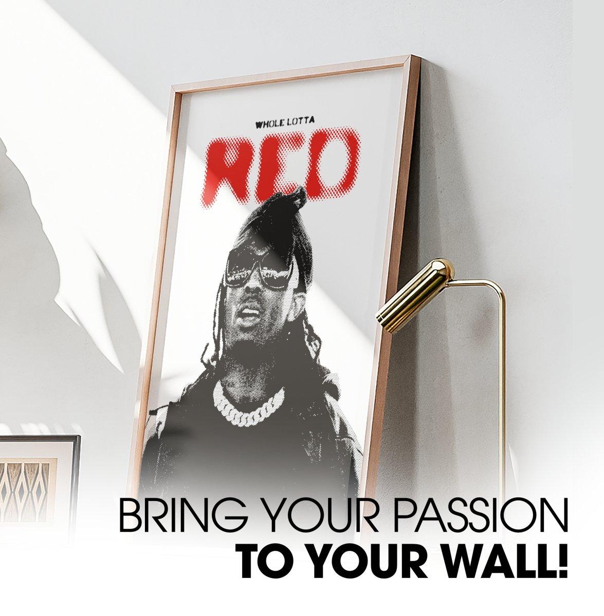 Playboi Carti inspiriertes 'Red' Halftone Poster - TurnYouPosterTurnYouPosterA3Matt