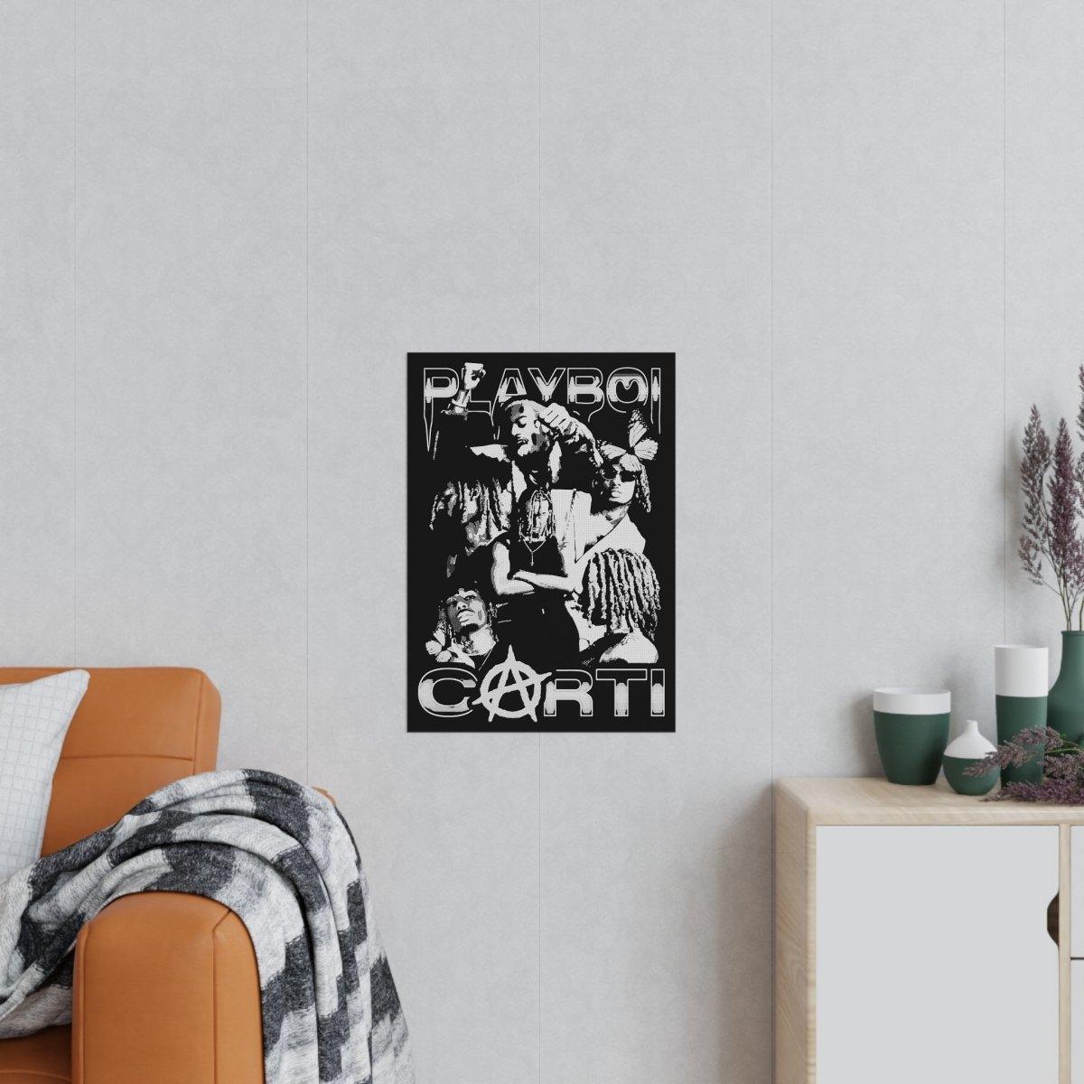 Playboi Carti inspiriertes 'Whole lotta Red' Collage-Poster - TurnYouPosterTurnYouPosterA2Matt