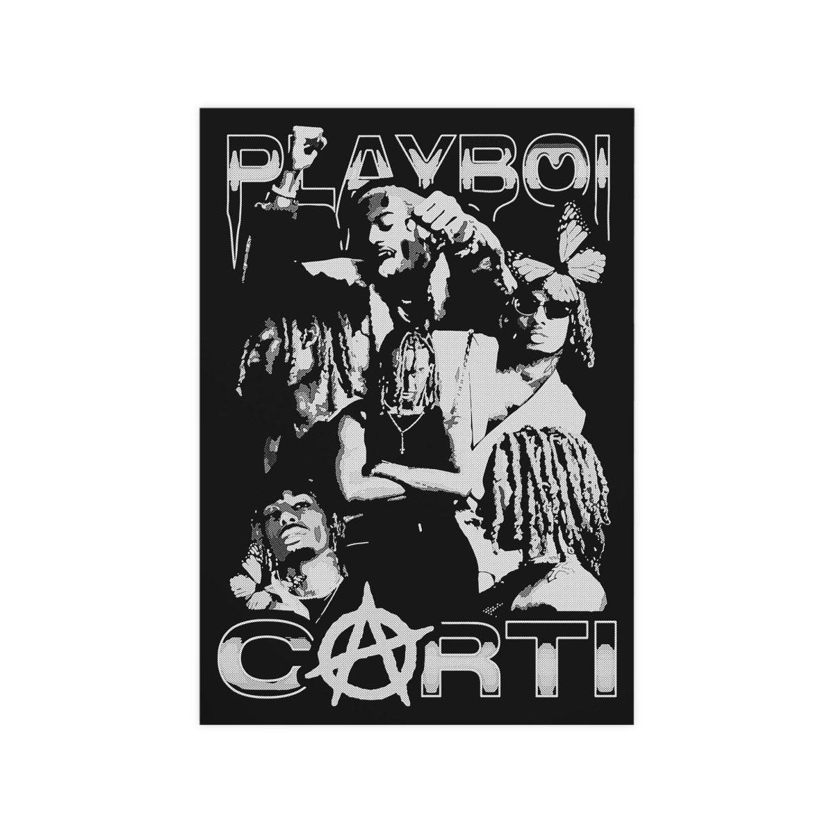 Playboi Carti inspiriertes 'Whole lotta Red' Collage-Poster - TurnYouPosterTurnYouPosterA3Matt