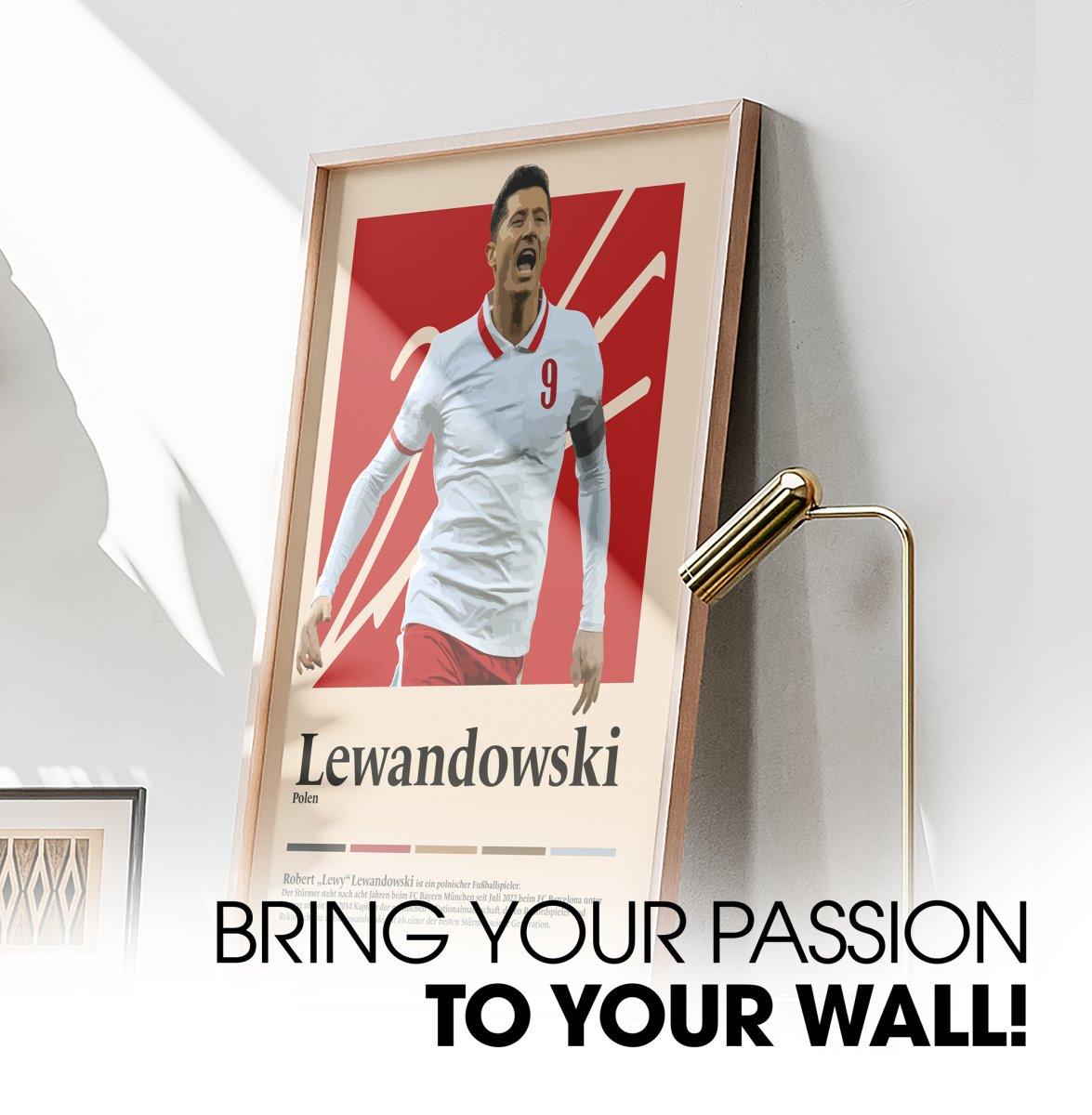 Robert Lewandowski Fußball-Poster - TurnYouPosterTurnYouPosterA3Matt