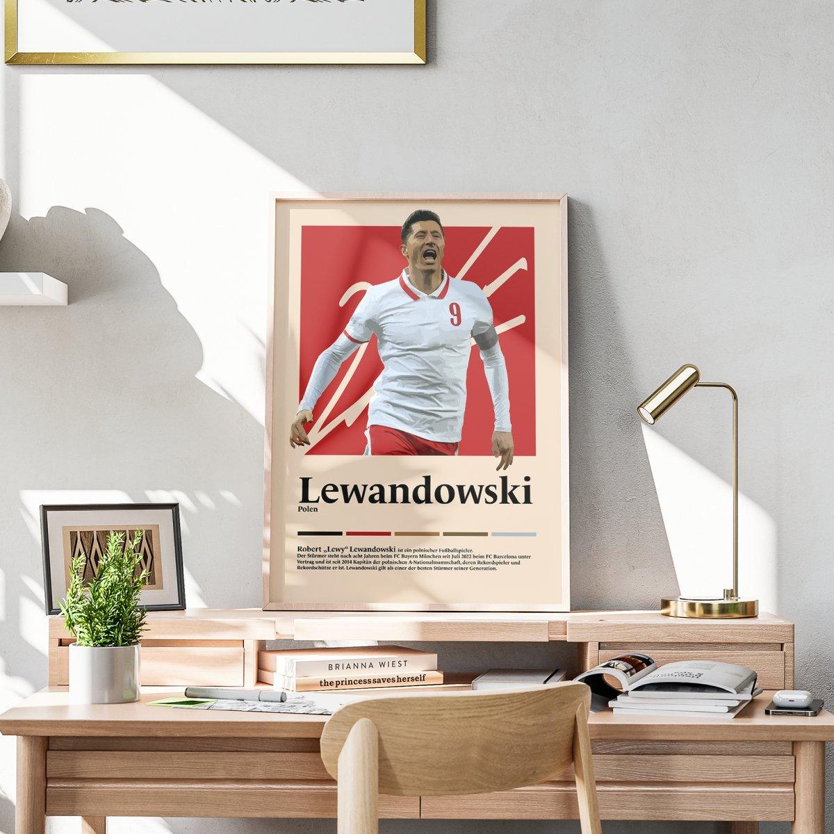 Robert Lewandowski Fußball-Poster - TurnYouPosterTurnYouPosterA3Matt