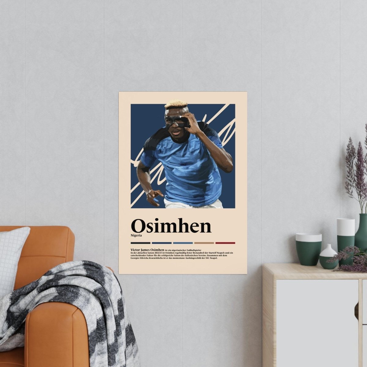 Victor Osimhen Fußball-Poster - TurnYouPosterTurnYouPosterA1Matte