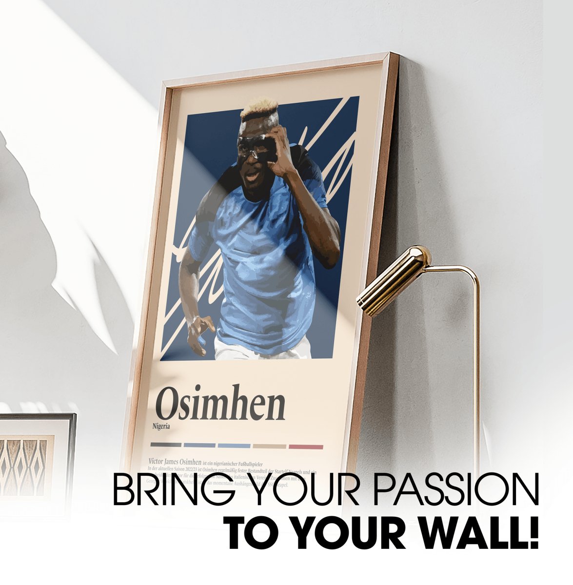 Victor Osimhen Fußball-Poster - TurnYouPosterTurnYouPosterA3Matte