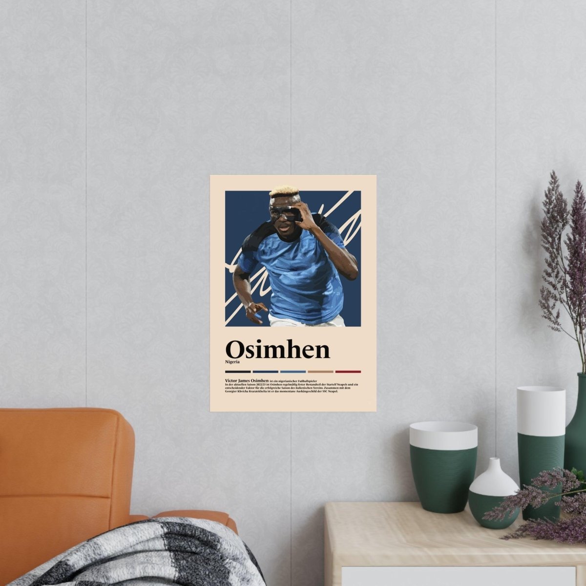 Victor Osimhen Fußball-Poster - TurnYouPosterTurnYouPosterA3Matte