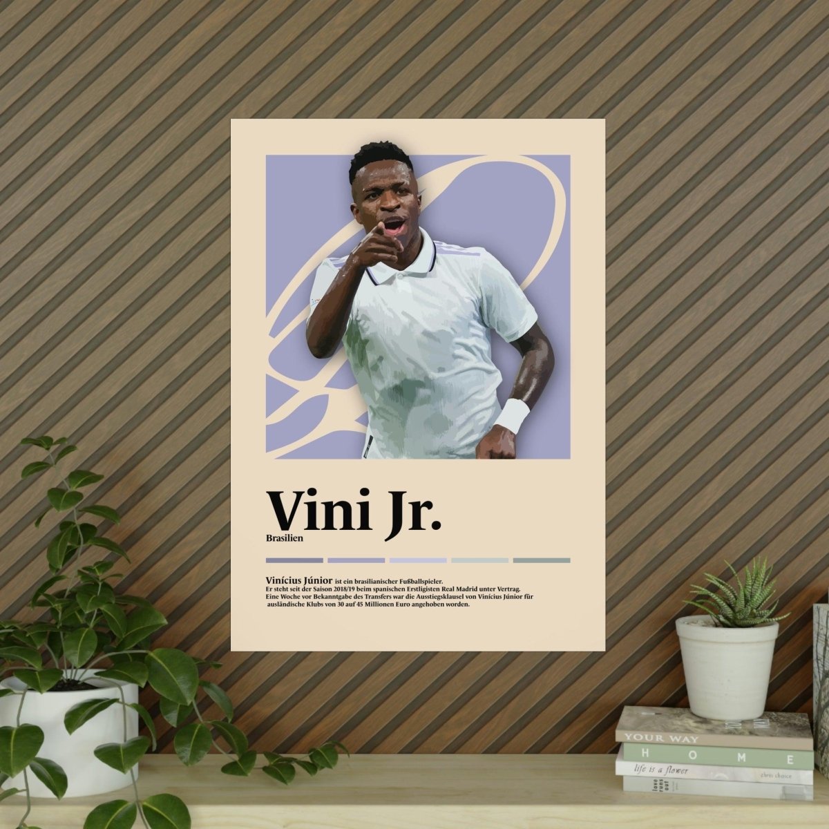 Vinícius Júnior 'Madrid' Fußball-Poster - TurnYouPosterTurnYouPosterA1Matt