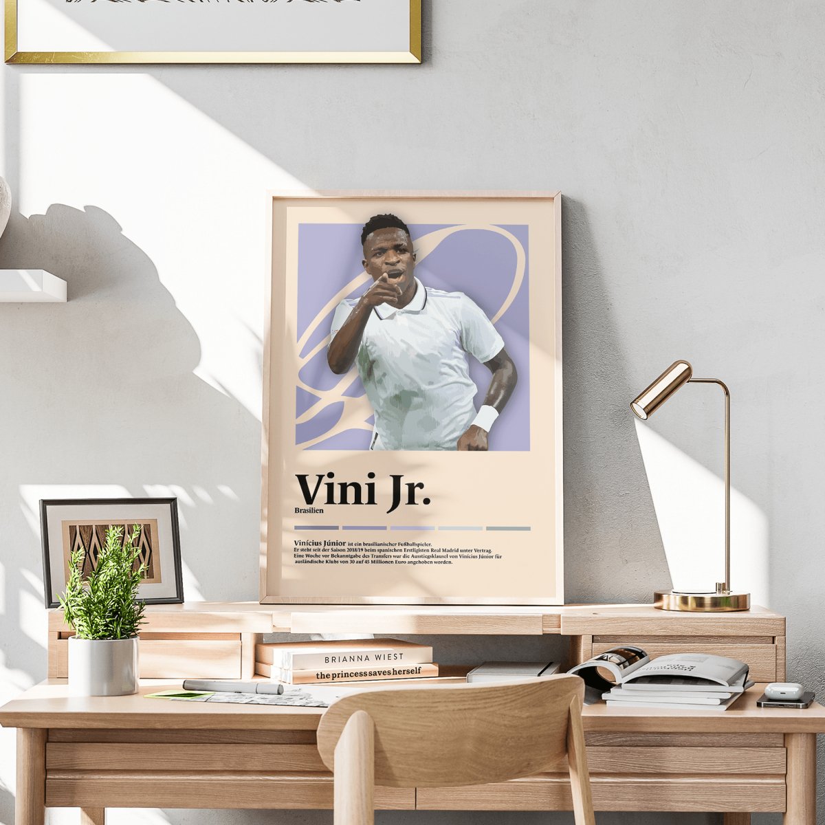 Vinícius Júnior 'Madrid' Fußball-Poster - TurnYouPosterTurnYouPosterA3Matt