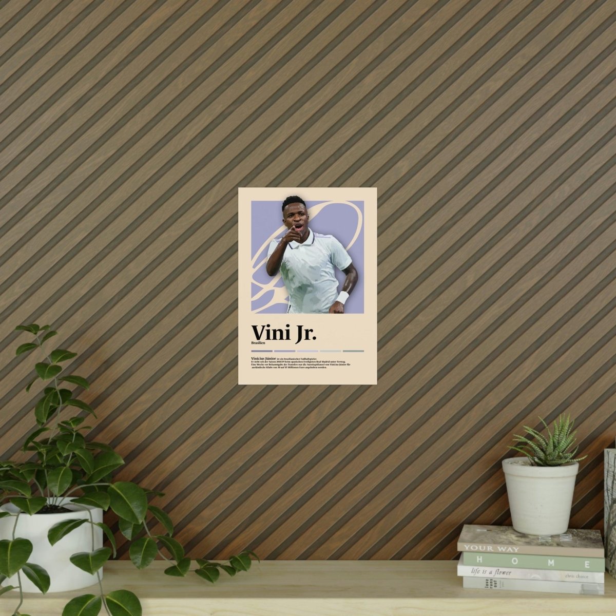 Vinícius Júnior 'Madrid' Fußball-Poster - TurnYouPosterTurnYouPosterA3Matt