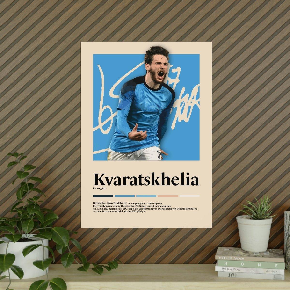 Khvicha Kvaratskhelia Fußball-Poster - TurnYouPosterTurnYouPosterA1Matt